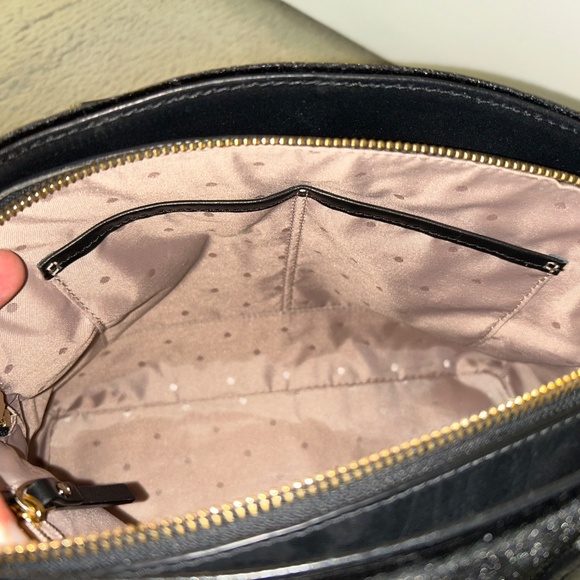 SOLD ON FACEBOOK - Kate Spade black velvet dome satchel - Picture 8 of 8